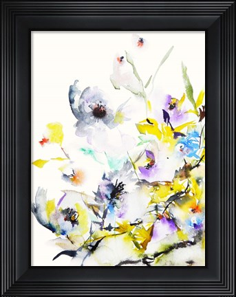 Framed Summer Garden V Print