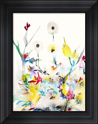 Framed Summer Garden VI Print