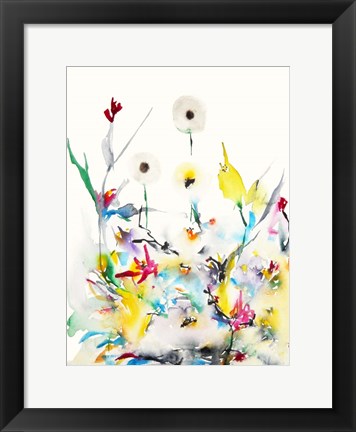 Framed Summer Garden VI Print