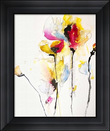 Framed Sweet Peas Print