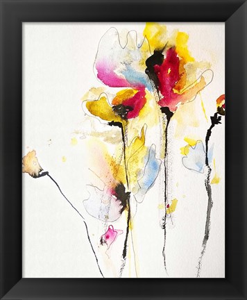 Framed Sweet Peas Print