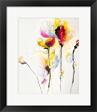 Framed Sweet Peas Print