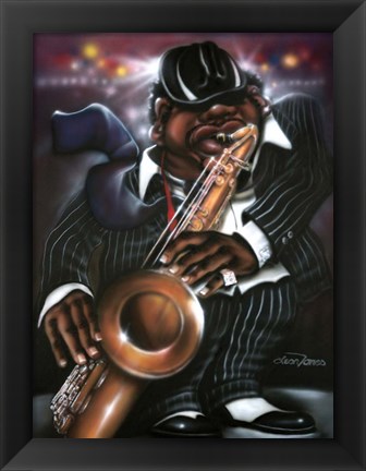 Framed Jazzman Moe Print