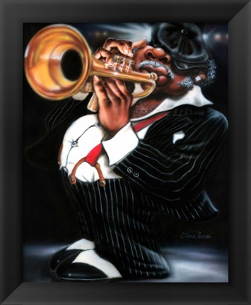 Framed Jazzman Papa Joe Print