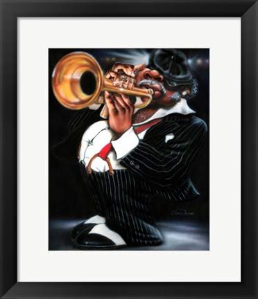 Framed Jazzman Papa Joe Print