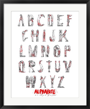 Framed Alphabite Print