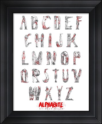 Framed Alphabite Print