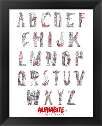 Framed Alphabite Print