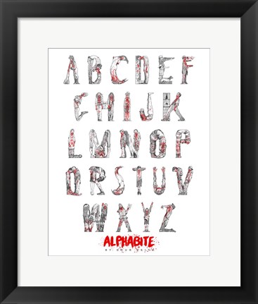 Framed Alphabite Print