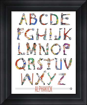 Framed Alphakick Print