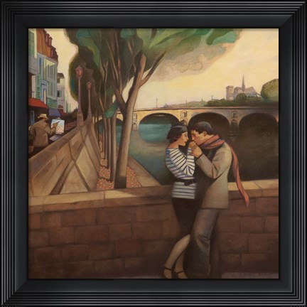 Framed April in Paris Print