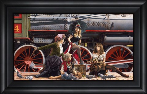 Framed Last Train for the Coast Print