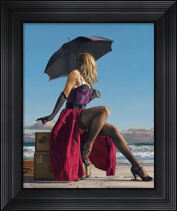 Framed On Crescent Beach Print