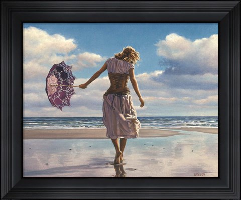 Framed Walking on Broken Clouds Print