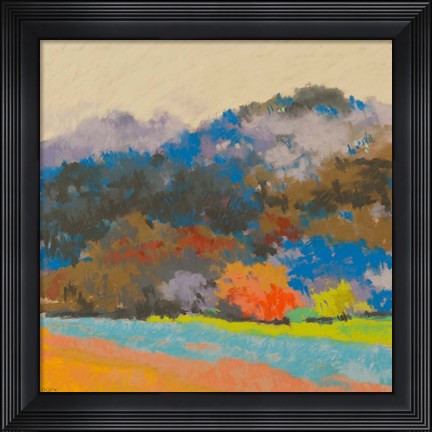 Framed Fox Farm Woods 3 Print