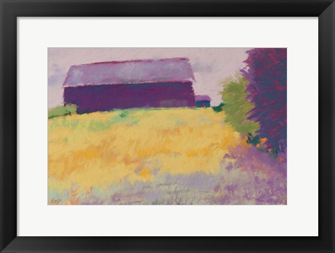 Framed Wheat Field Print