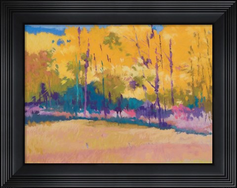 Framed Yellow Trees Print