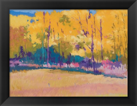 Framed Yellow Trees Print