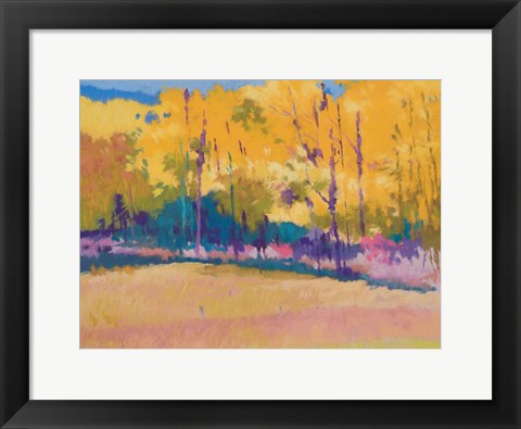 Framed Yellow Trees Print