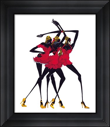 Framed Little Red Dress Print