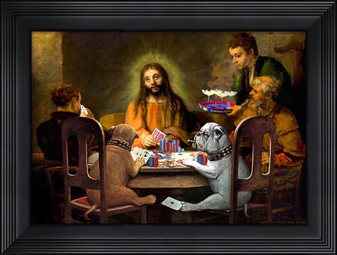 Framed Dogs Going to Hell Print