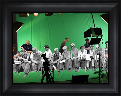 Framed Green Screen Print