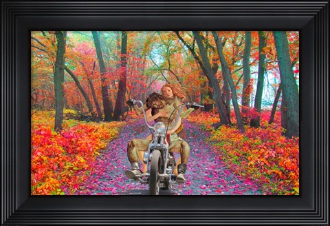 Framed Jesus and His Bitch Print
