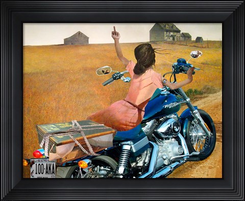 Framed Leaving Print