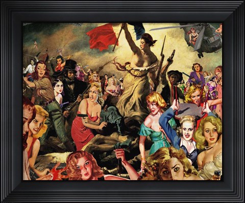 Framed Liberty Leading Print