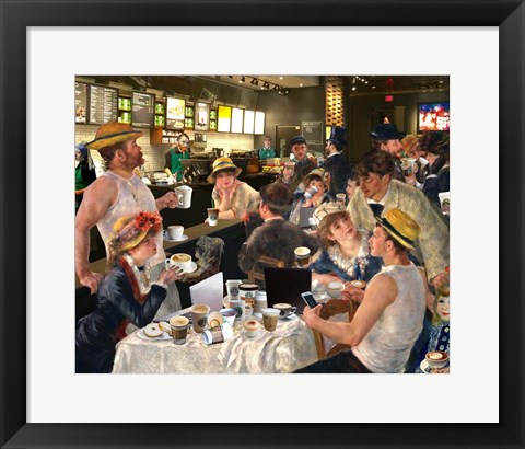 Framed Luncheon of the Cappuccino Party Print