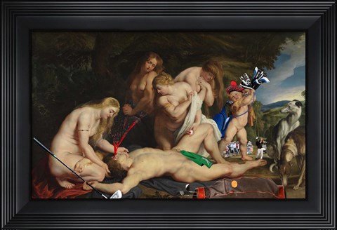 Framed Playing Through Print