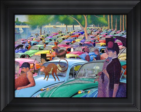 Framed Sunday Afternoon, Looking for the Car Print