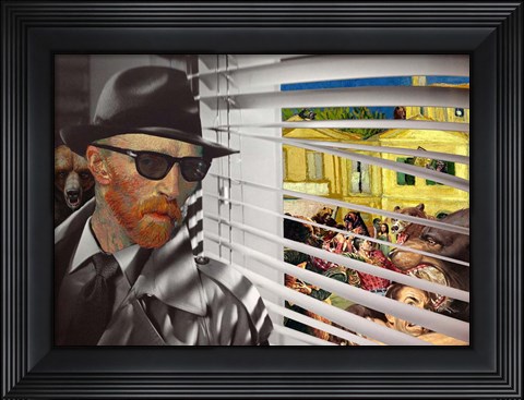 Framed Yellow House, Grizzly Season Print