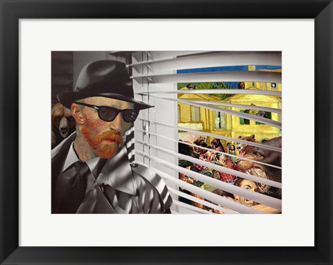 Framed Yellow House, Grizzly Season Print