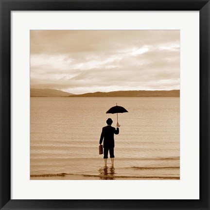 Framed Incident at Loch Ness Print