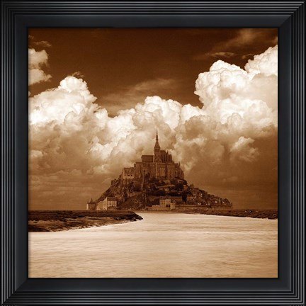 Framed Mont San Michel Print