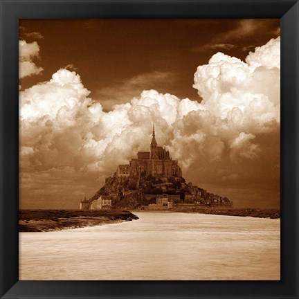 Framed Mont San Michel Print