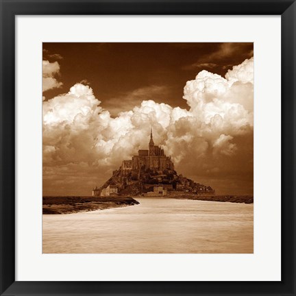 Framed Mont San Michel Print