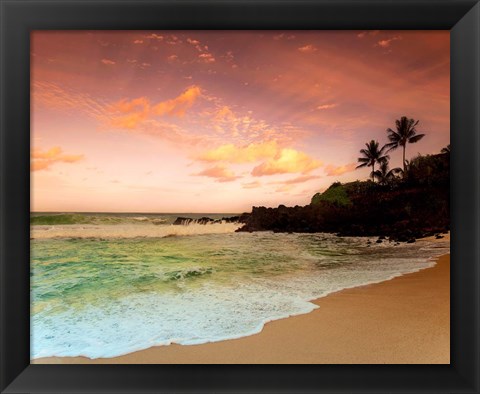 Framed North Shore Dawn, Oahu Print