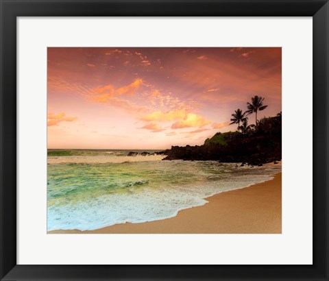 Framed North Shore Dawn, Oahu Print