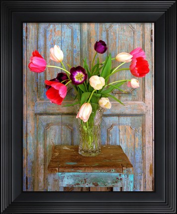 Framed Tulips, Mexico Print