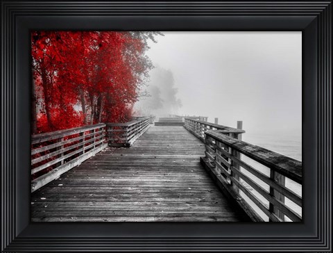 Framed Fall Walkway Print