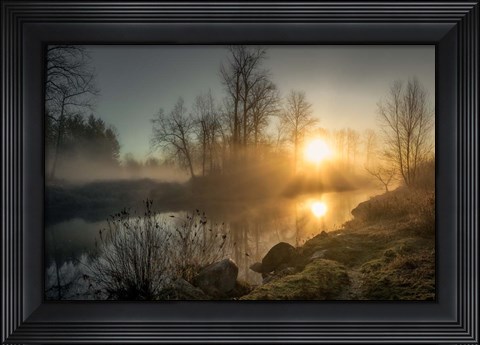Framed New Day Pitt Meadow Print