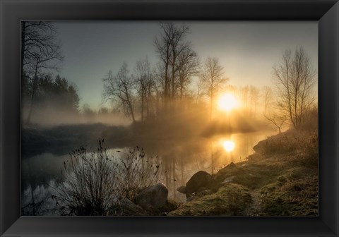 Framed New Day Pitt Meadow Print