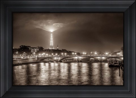 Framed Paris Night Print