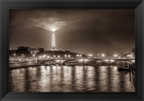 Framed Paris Night Print