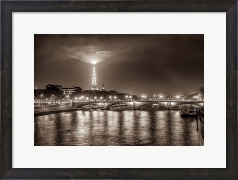 Framed Paris Night Print