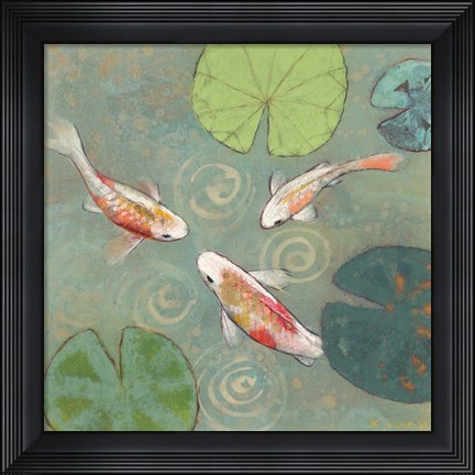 Framed Floating Motion I Print