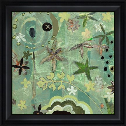 Framed Floral Fantasies 1 Print