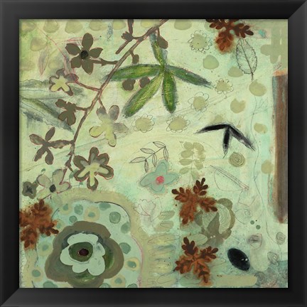 Framed Floral Fantasies 3 Print